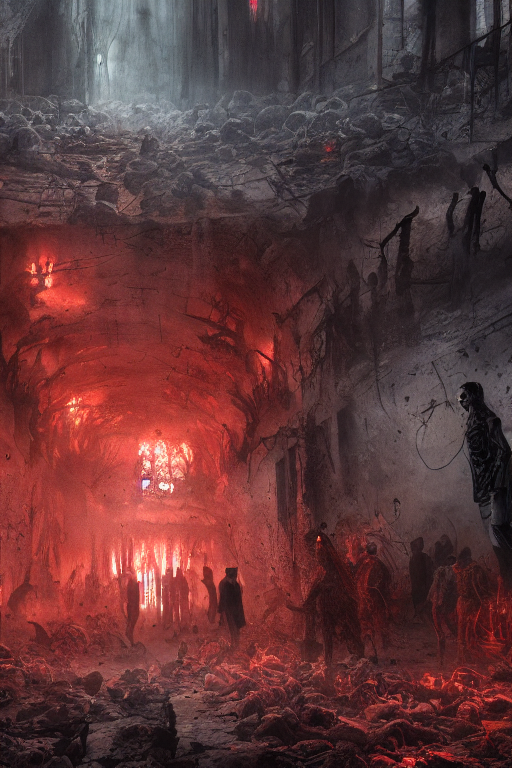 People suffering in hell